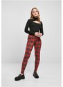 URBAN CLASSICS Ladies Soft AOP Leggings - redcheck