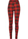 URBAN CLASSICS Ladies Soft AOP Leggings - redcheck