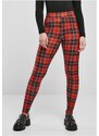 URBAN CLASSICS Ladies Soft AOP Leggings - redcheck