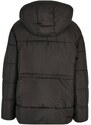 URBAN CLASSICS Ladies Waisted Puffer Jacket - black