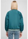 URBAN CLASSICS Ladies Oversized Recycled College Jacket - jasper