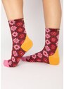 Blutsgeschwister Walking on flowers - barevné bavlněné ponožky