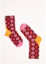 Blutsgeschwister Walking on flowers - barevné bavlněné ponožky