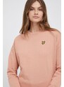 Bavlněné šaty Lyle & Scott oranžová barva, mini