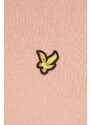 Bavlněné šaty Lyle & Scott oranžová barva, mini