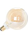 White Label Jantarově hnědá LED žárovka WLL BULB GLOBE XL E27 5W