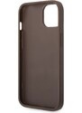 Ochranný kryt pro iPhone 14 - Guess, 4G Stripe Back Brown