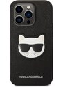 Ochranný kryt pro iPhone 14 Pro MAX - Karl Lagerfeld, Saffiano Choupette Head Black