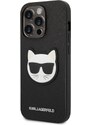 Ochranný kryt pro iPhone 14 Pro MAX - Karl Lagerfeld, Saffiano Choupette Head Black