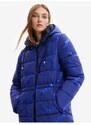 Modrý dámský zimní prošívaný kabát Desigual Aarhus - Dámské
