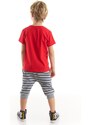 Denokids Hi Skateboard Boys T-shirt Capri Shorts Set