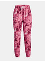 Under Armour Tepláky Rival Terry Print Jogger-PNK - Dámské