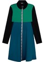 Dívčí šaty Dkny tyrkysová barva, mini