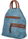 Urban Style Dámský městský koženkový batůžek Manuel, světle modrá