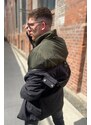 Pánský kabát Armani Exchange 6LZK06ZNCDZ černý