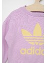 Dětská souprava adidas Originals fialová barva