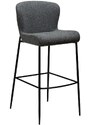 ​​​​​Dan-Form Šedá látková barová židle DAN-FORM Glam 78 cm