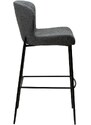 ​​​​​Dan-Form Šedá látková barová židle DAN-FORM Glam 78 cm