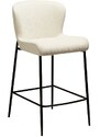 ​​​​​Dan-Form Bílá látková barová židle DAN-FORM Glam 67 cm