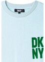 Dívčí šaty Dkny zelená barva, mini, oversize