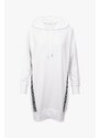 Michael Kors LOGO TAPE mikinové šaty bílá