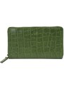 Arwel Dámská kožená zipová peněženka - zelená