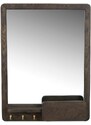 Hnědé dubové závěsné zrcadlo ROWICO INVERNESS 60 x 45 cm