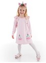 Denokids Cowcorn Unicorn Thick Pink Girls' Dress