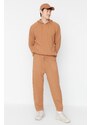 Trendyol Camel Mens Carrot Fit Sweater Pants