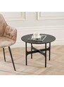 Černý dřevěný konferenční stolek ROWICO COLTON 55 cm