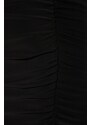 Trendyol černé řasení detailně pletené večerní šaty
