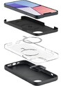 Ochranný kryt pro iPhone 14 - Spigen, Silicone Fit MagSafe Black