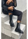İnan Ayakkabı Women's Boots Black (SOLE 4 CM)