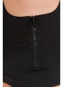 Trendyol Black Medium Support/Sculpting Zippered Sports Bra