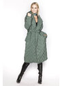 Ann Gissy Zelená prošívaná bunda s límcem (AG8-8010)