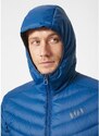 Pánská zimní bunda HELLY HANSEN VERGLAS HOODED DOWN HYBRID INS 606 DEEP FJORD