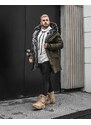 Fashionformen Stylová pánská zimní bunda parka zelená OJ Legend