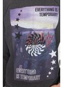 Trendyol Anthracite Men's Oversize/Wide-Cut Hoodie Sweatshirt