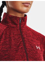 Under Armour Tričko Tech 1/2 Zip - Twist-RED - Dámské