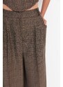 Dámské kalhoty Trendyol TPRAW23PL00016/Brown