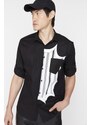 Trendyol Limited Edition Men's Black Regular Fit Printed Shirt