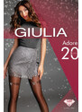 Giulia Černé vzorované punčochy Adore 5 20DEN