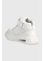 Kožené sneakers boty Karl Lagerfeld Elektro, bílá barva