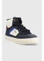 Dětské kožené sneakers boty Pepe Jeans tmavomodrá barva