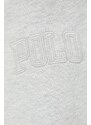 Tepláky Polo Ralph Lauren pánské, šedá barva, s aplikací
