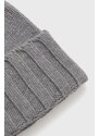 Kašmírová čepice Emporio Armani šedá barva, vlněná