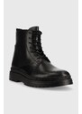 Kožené boty Vagabond Shoemakers James pánské, černá barva