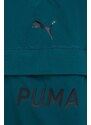 Tréninková bunda Puma Fit pánská, zelená barva, hladká