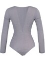 Trendyol Gray Knitted Bodysuit
