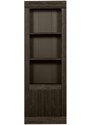 Hoorns Tmavě hnědá borovicová knihovna Kitai 230 x 78 cm